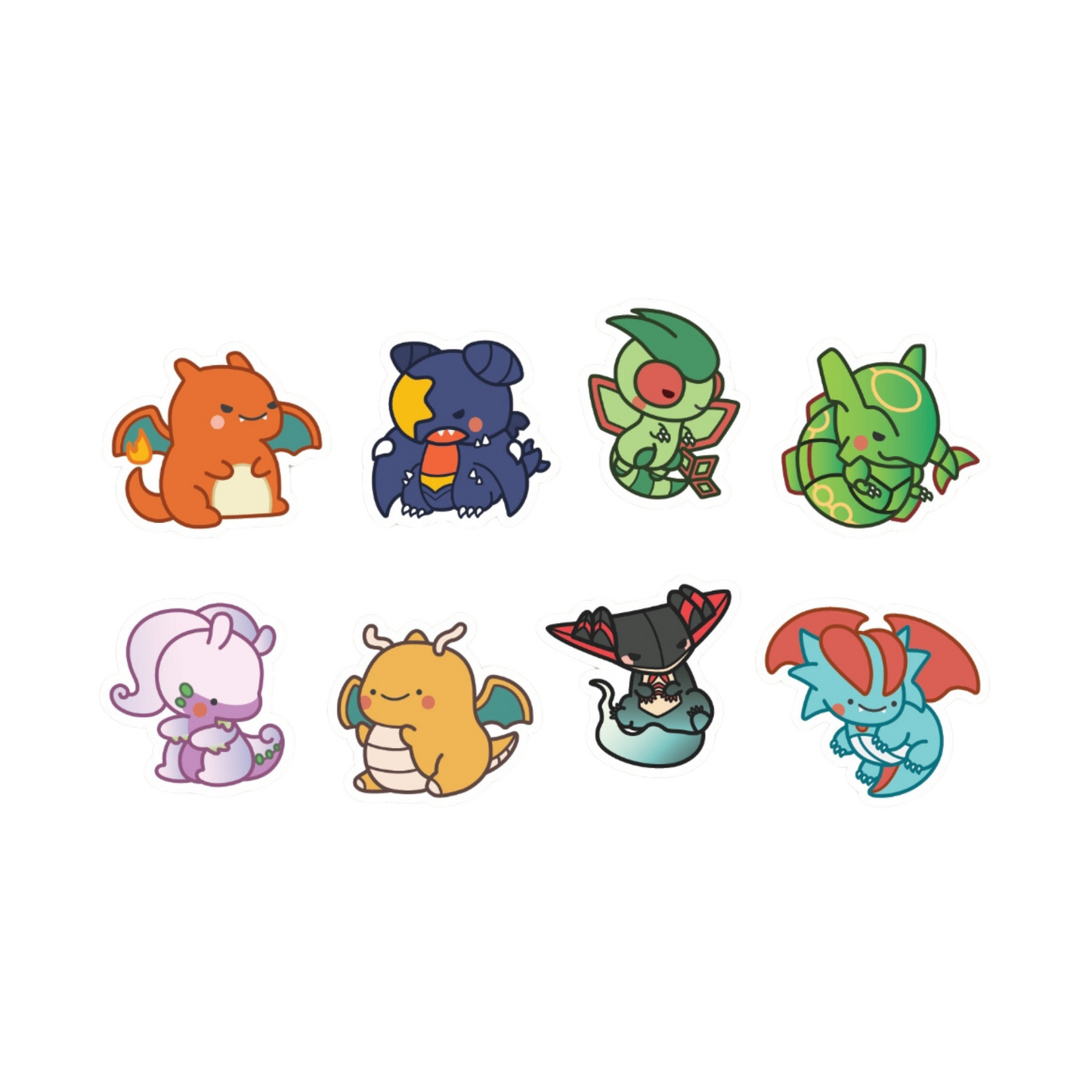 Solo Big Pokemon "Dragons" Waterproof Stickers