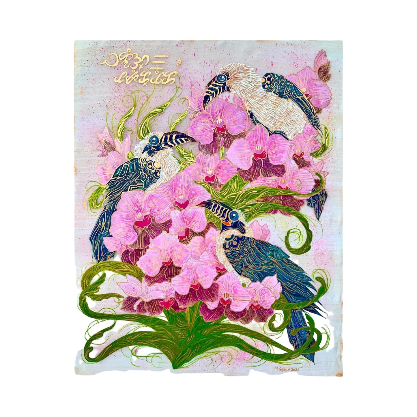 Waling-Waling Orchids and Tarictic Hornbills