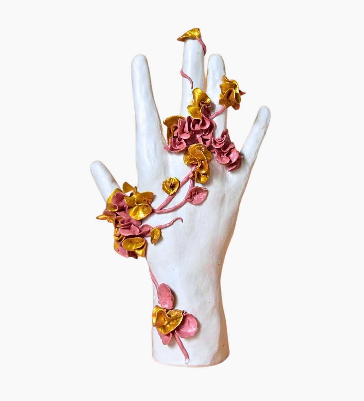 Hand Sculpture with Flowers