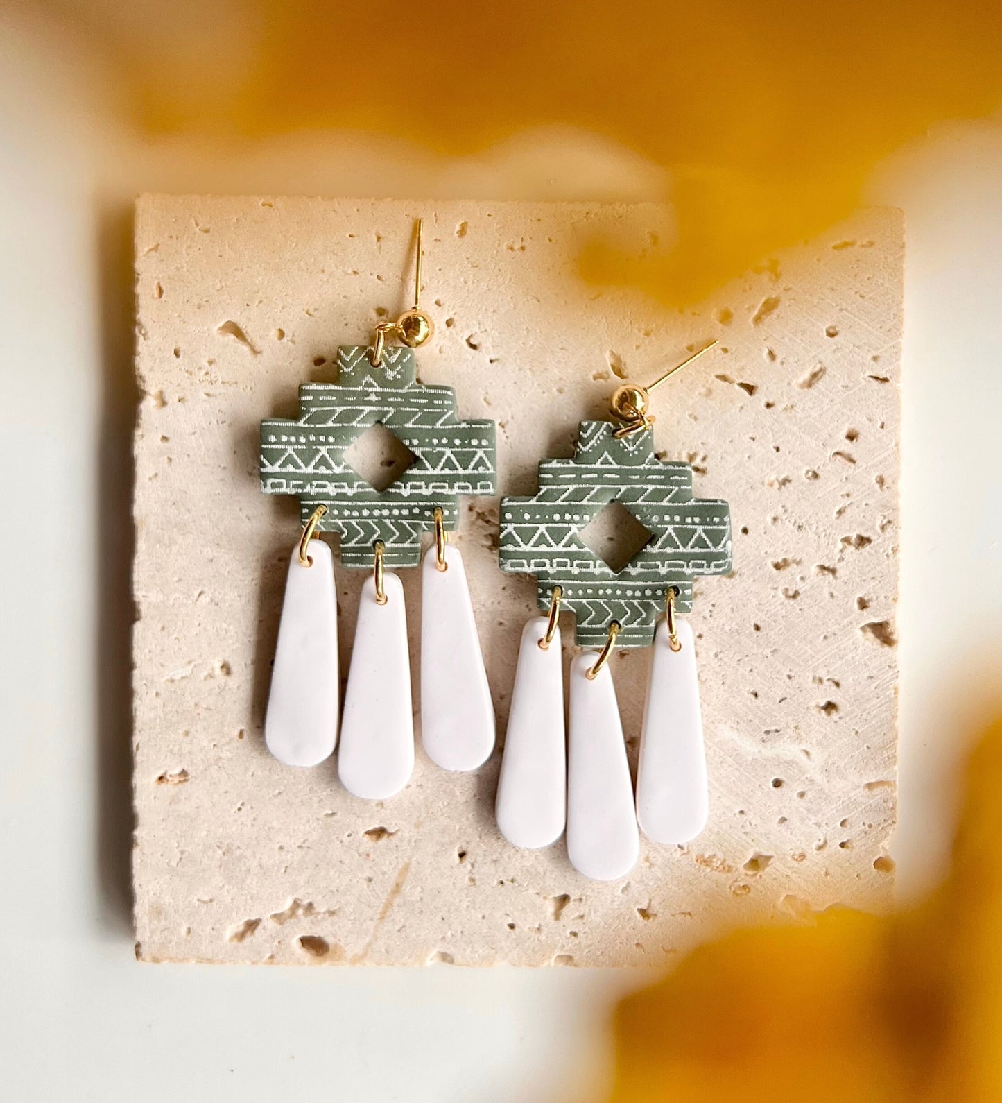 Brown Dangling Earrings