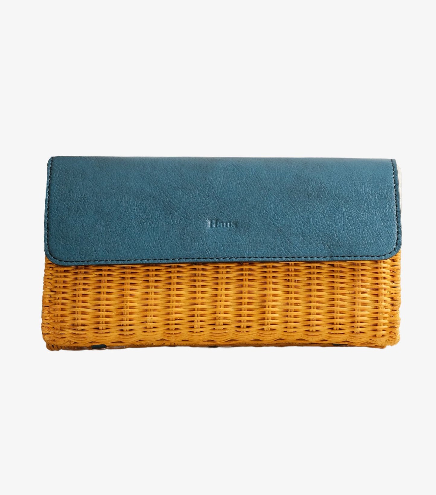 Wicker Clutch Bag (Front View)