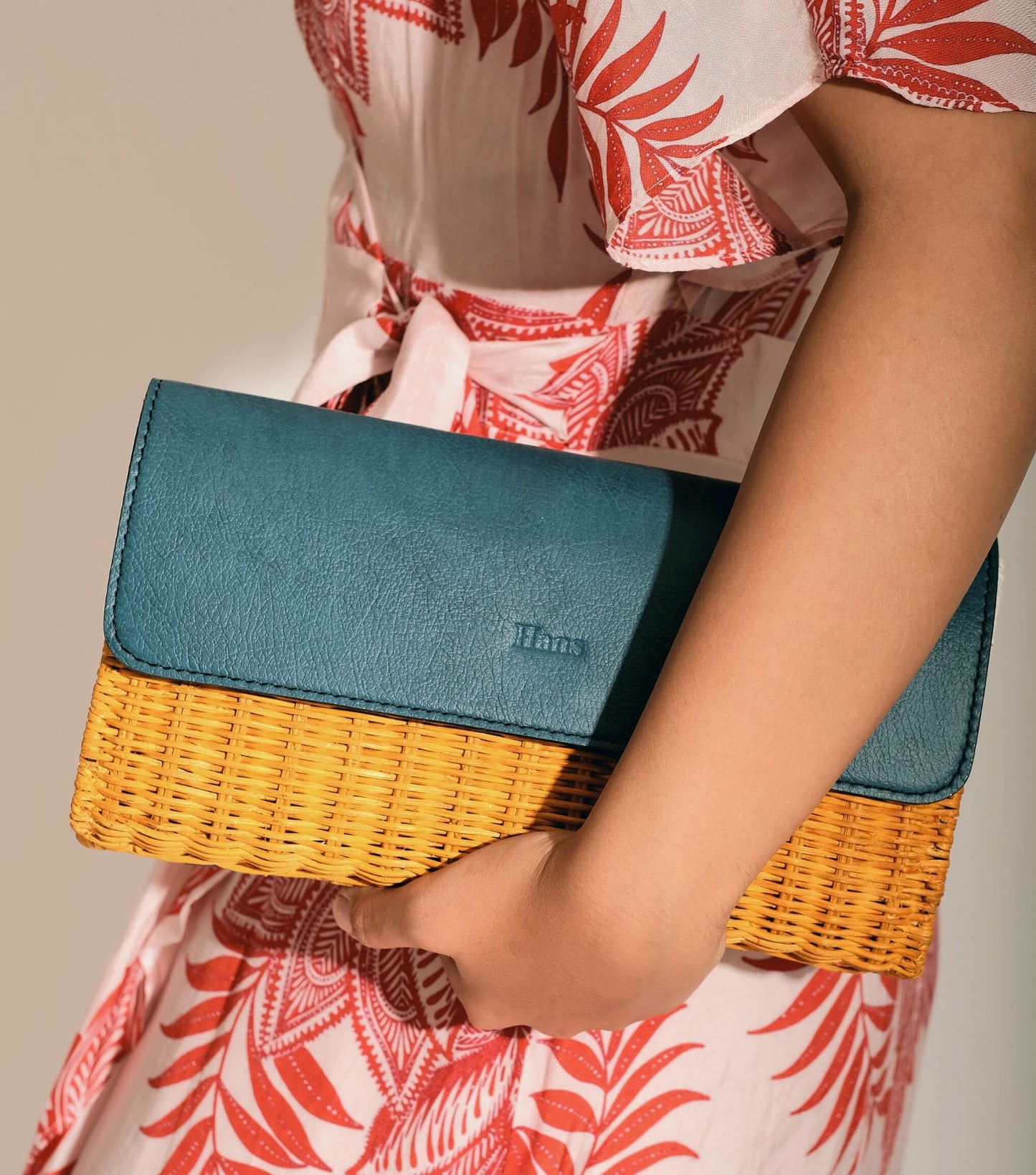 Clutch Bag (Yellow - Blue)