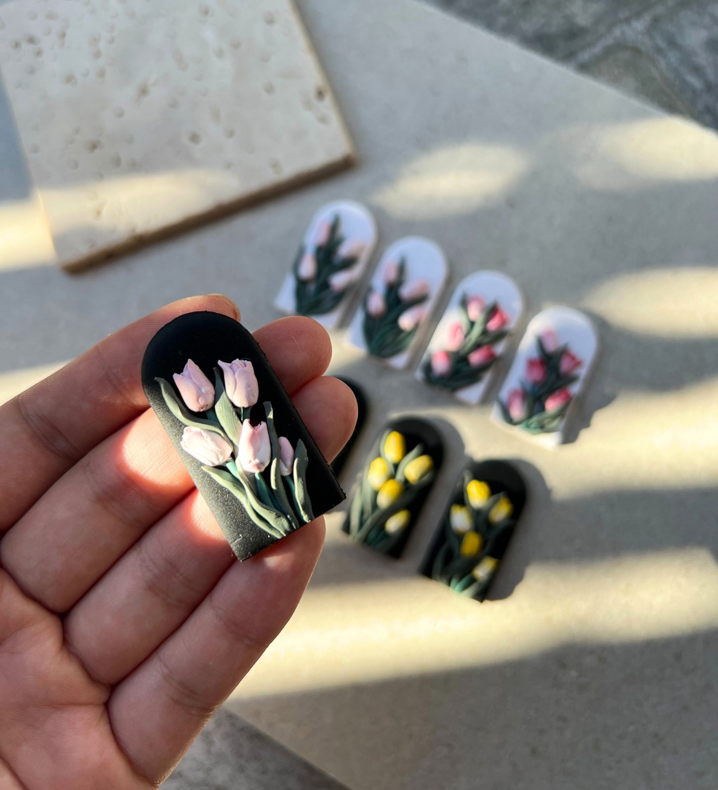 Tulips of Amsterdam Clay Earrings