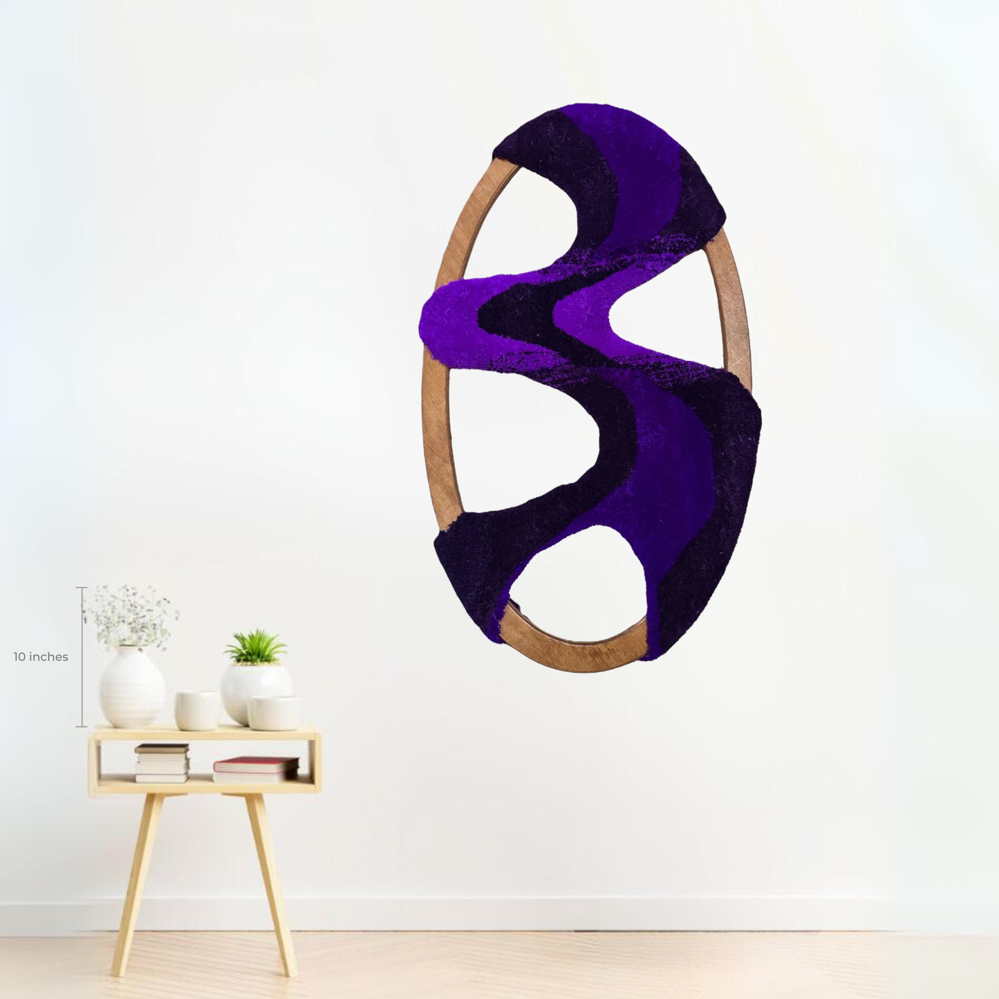 INTRUSION Tufted Fiber Art | One-of-a-Kind Contemporary Textile Sculpture