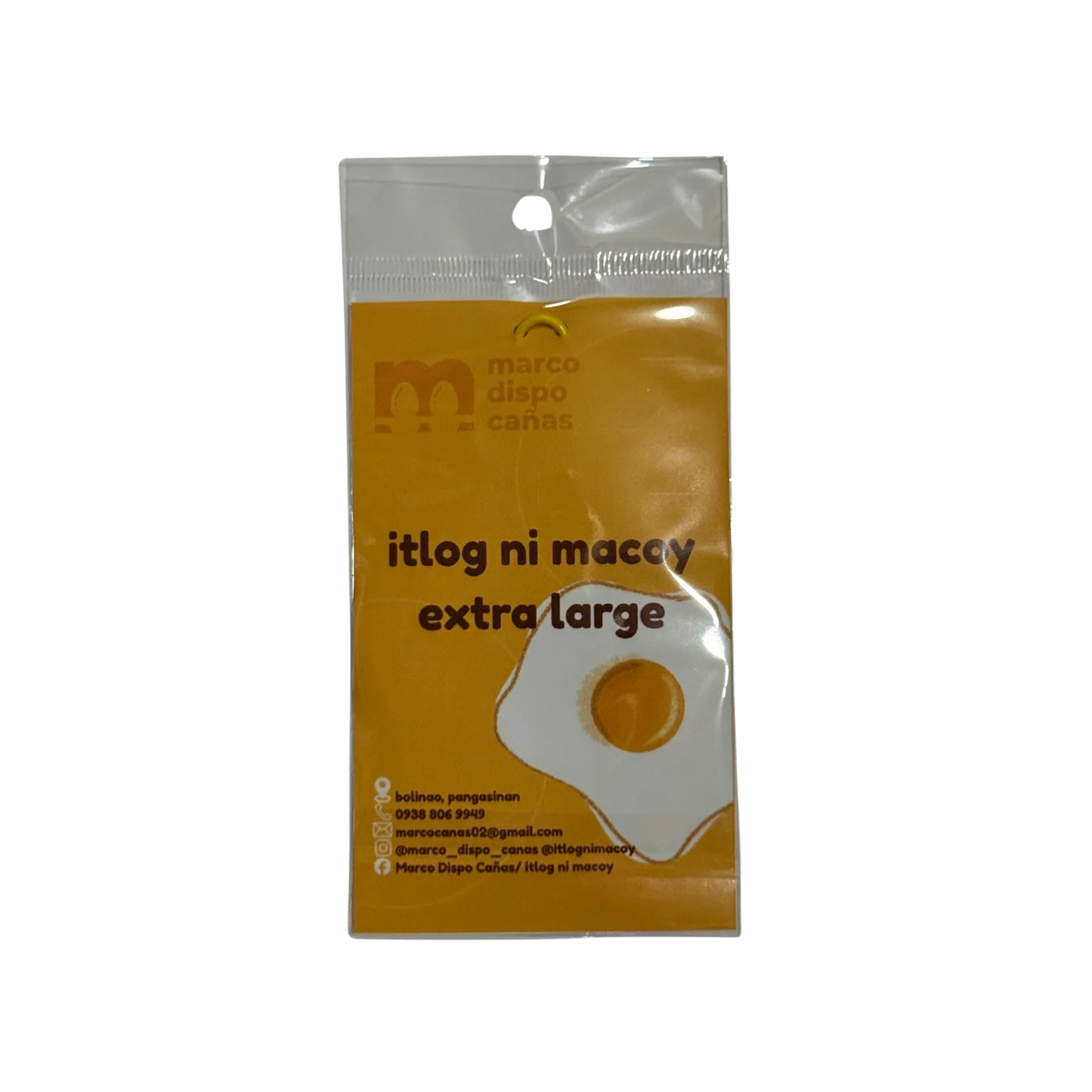 itlog ni macoy extra large acrylic keychain