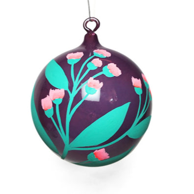 Glass 4.5" Ball Christmas Ornaments Colored