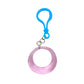 Glass Ring Pendant Keychain