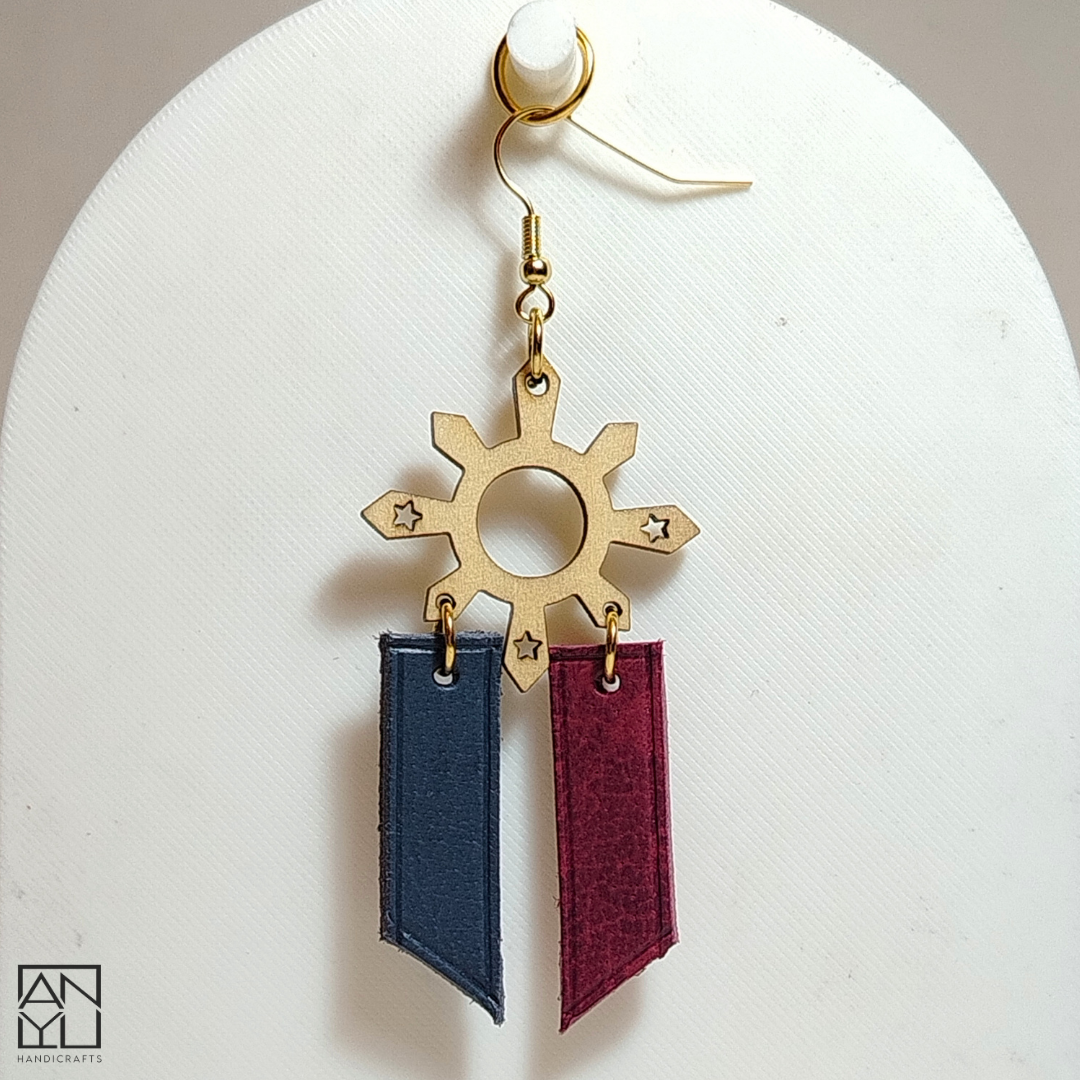 "Kalayaan" Wood x Leather Earrings