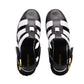 Evy Fisherman Mules (Black & White)