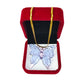 Glass Butterfly Pendant With 18k Gold Chain