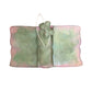 Hand-Painted, Hand-Stitched Leather Journal & Traveler's Notebook Cover | Soft Moss