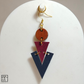 "Isa" Wood x Leather Earrings