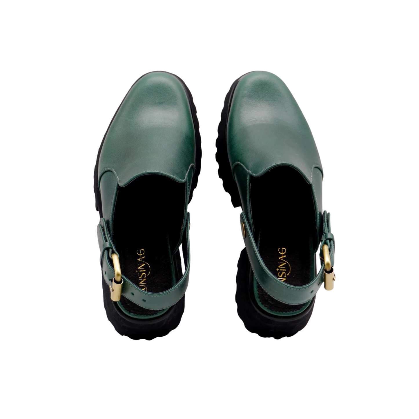 Pya Mules (Emerald Green)