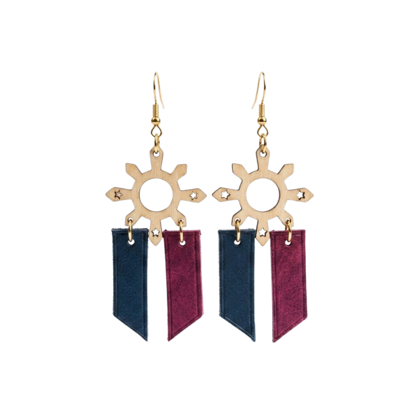 "Kalayaan" Wood x Leather Earrings
