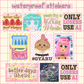 Waterproof Stickers ⋆˚꩜｡