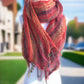 Handwoven Open Weave Cotton Scarf - Multicolor Sunset [TEST]