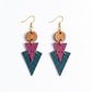 "Isa" Wood x Leather Earrings