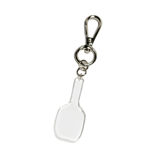 Glass Pickleball Paddle Keychain