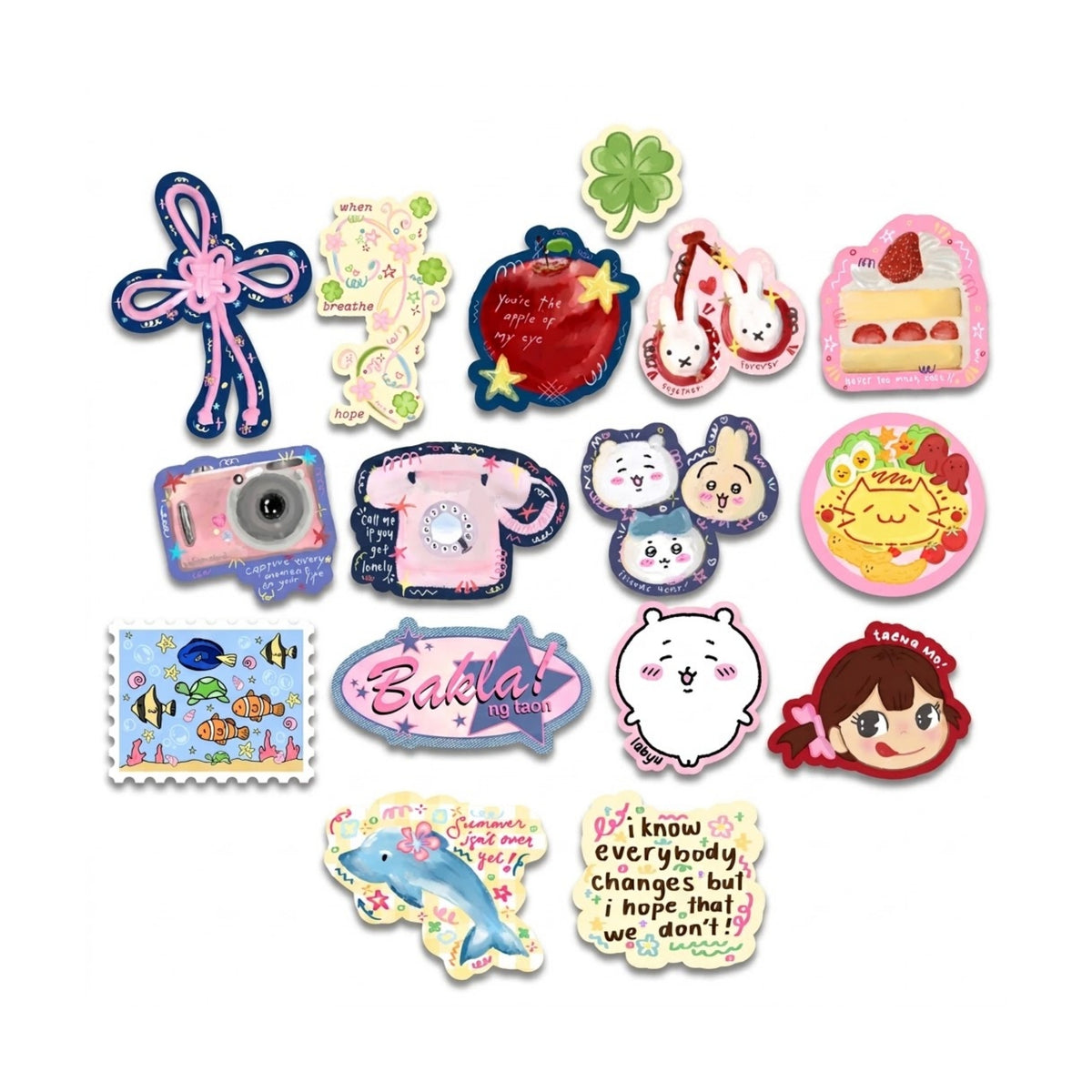 Waterproof Stickers ⋆˚꩜｡