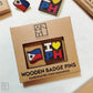 ANYU Wooden Philippines Badge Pins