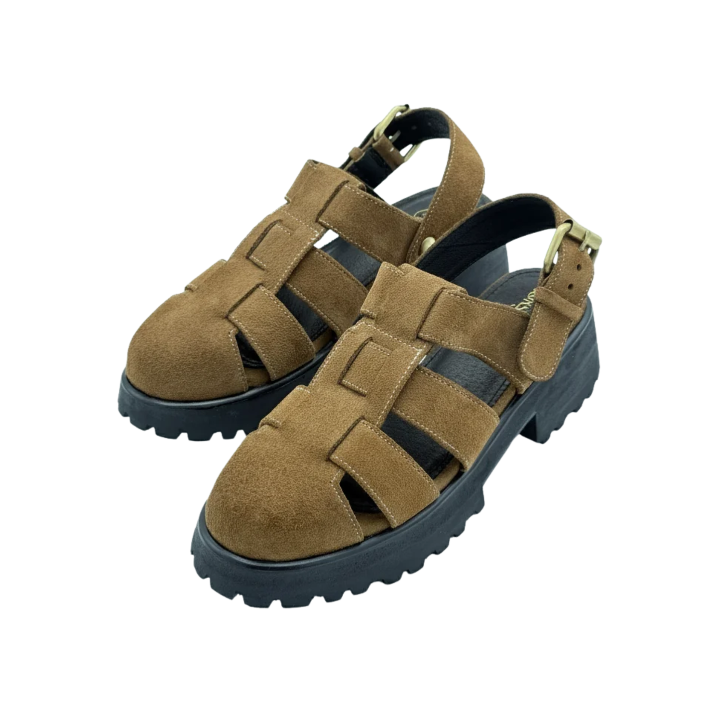 Evy Fisherman Mules (Moss Suede)