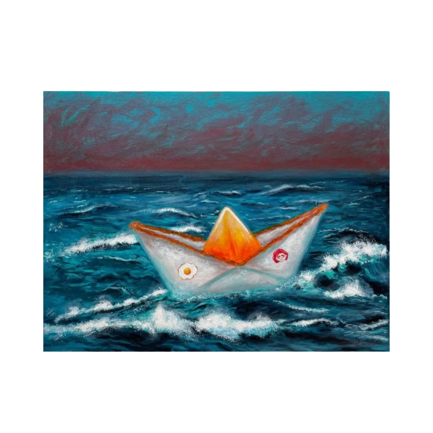 Boat-Sea-Log