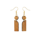 "Geo" Wood x Leather Earrings