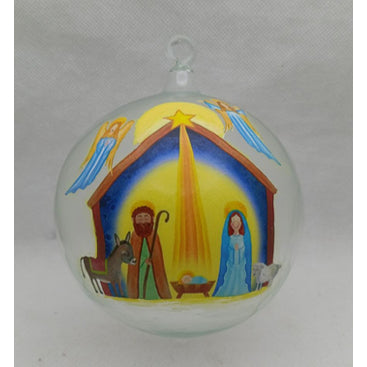 Glass 4.5" Ball Christmas Ornaments