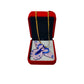 Glass Butterfly Pendant With 18k Gold Chain