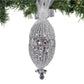 Crochet Glass Hanging Christmas Ornaments with Gold Leafing