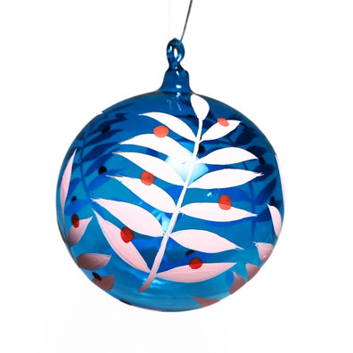 Glass 4.5" Ball Christmas Ornaments Colored