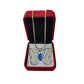 Glass Butterfly Pendant With 18k Gold Chain