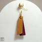 "Grace" Wood x Leather Earrings