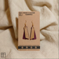 "Grace" Wood x Leather Earrings
