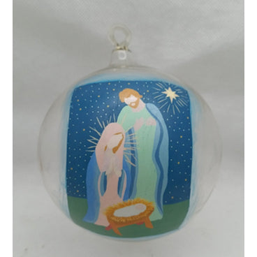 Glass 4.5" Ball Christmas Ornaments