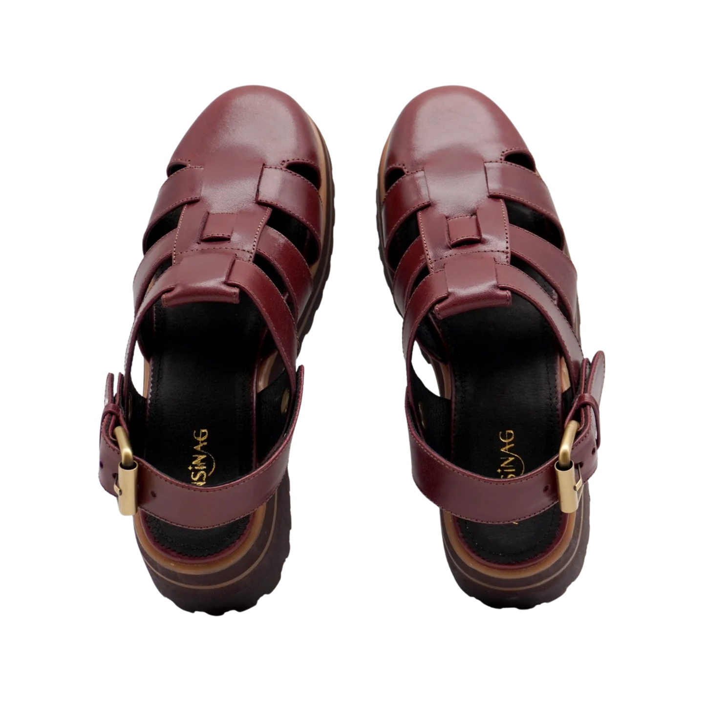 Evy Fisherman Mules 2.0 (Wine Red)