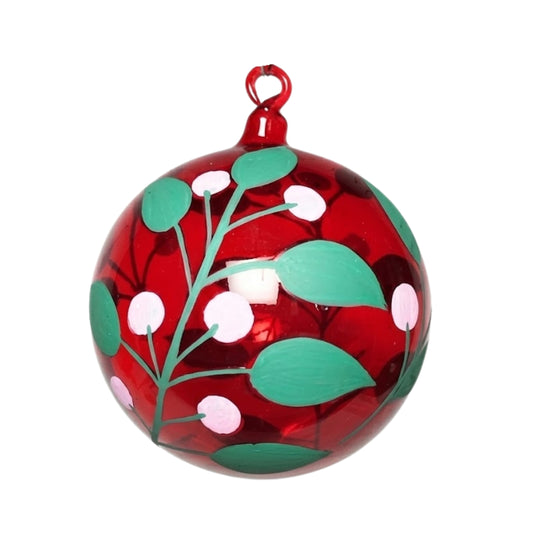 Glass 4.5" Ball Christmas Ornaments Colored