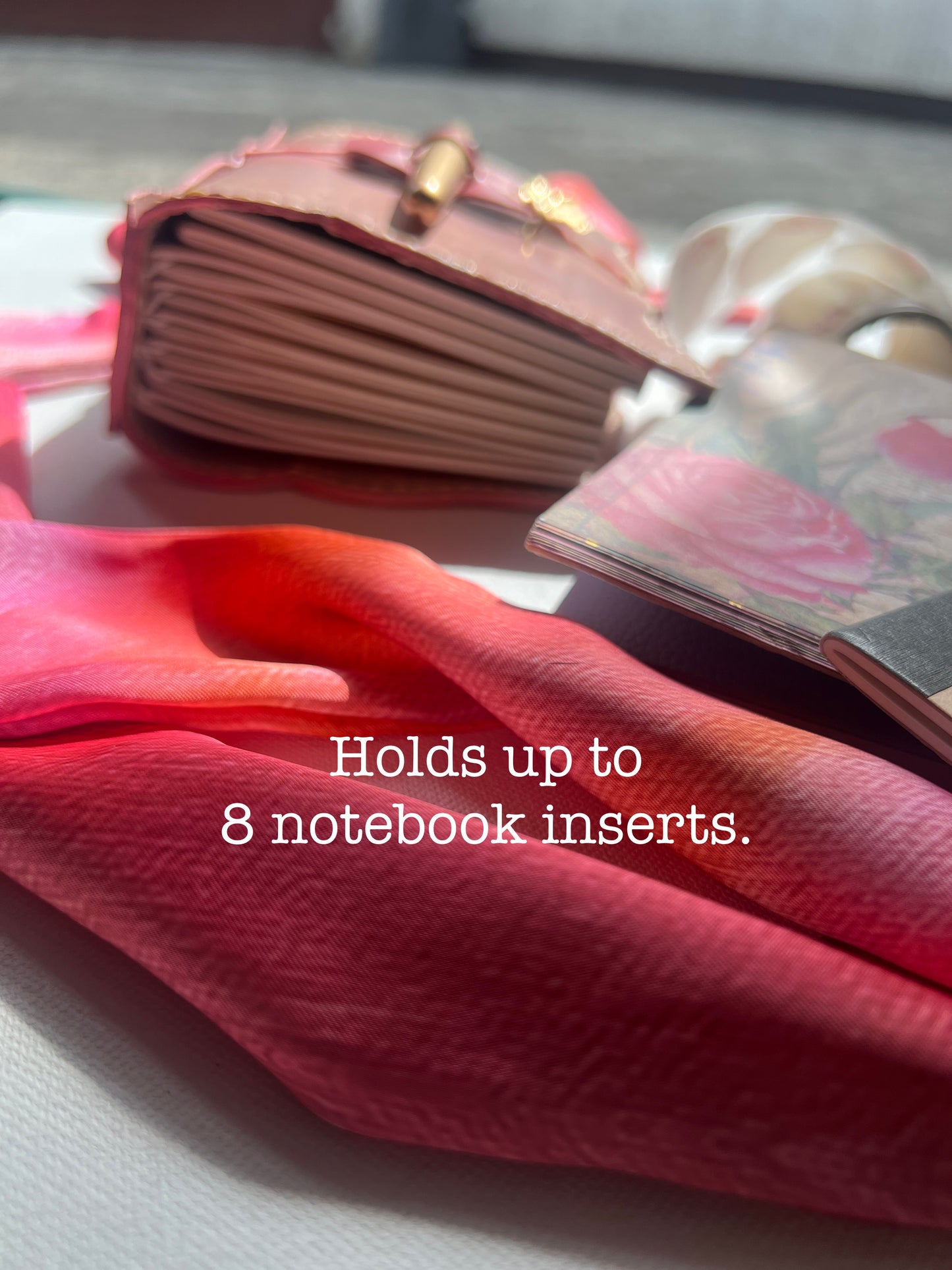 Hand-Painted, Hand-Stitched Leather Journal & Traveler's Notebook Cover | Soft Moss