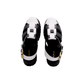 Evy Fisherman Mules (White & Black)