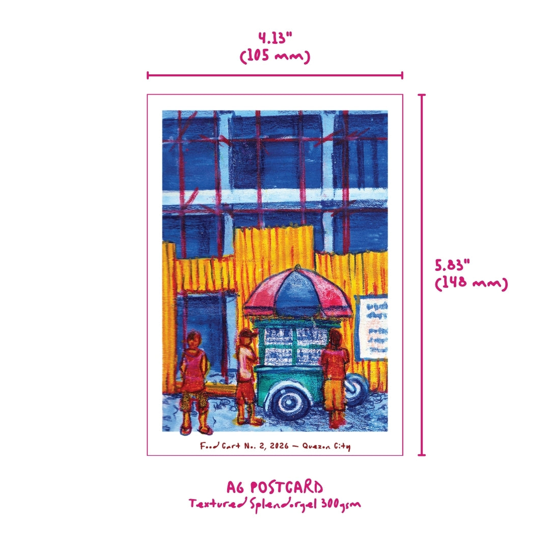 Food Cart No.2 - Sketch Postcard