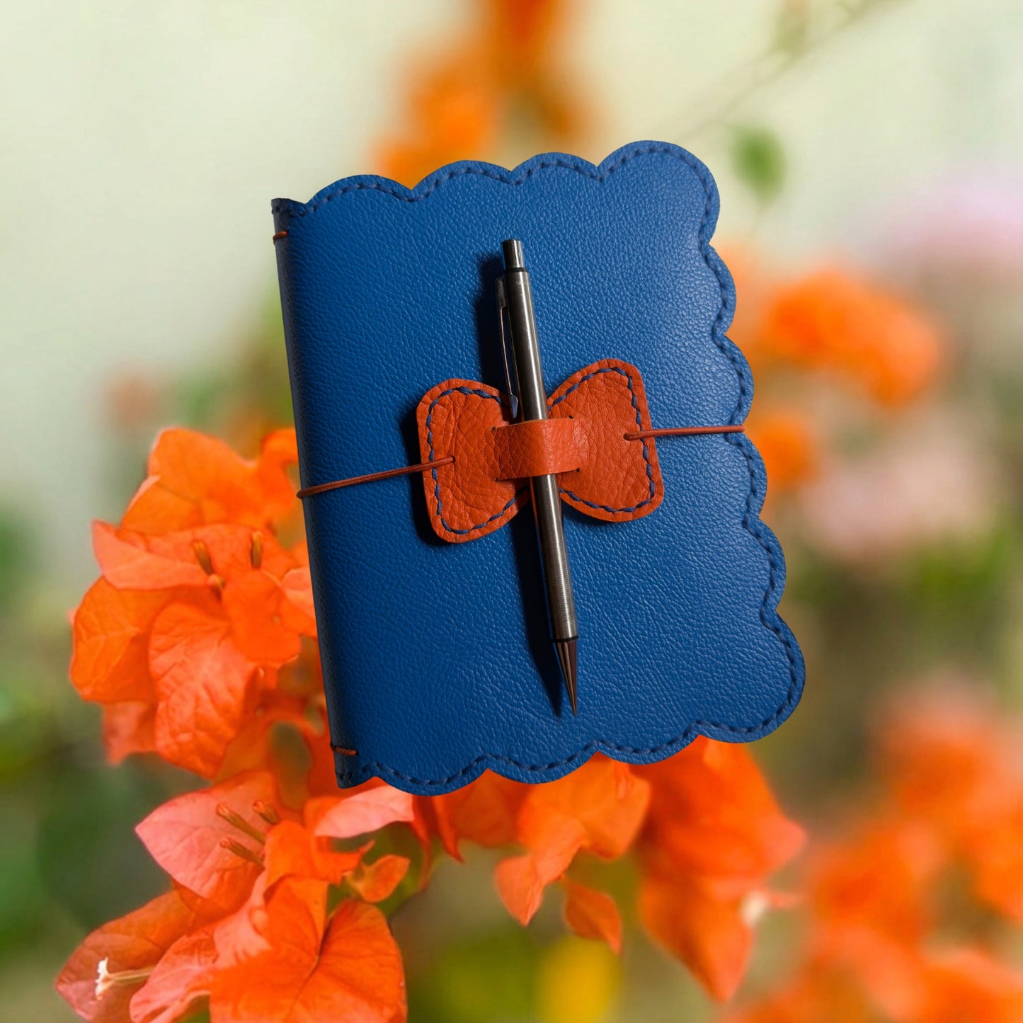 A6 Folio with Bow Pen Holder I Journal Cover I Traveler’s Notebook