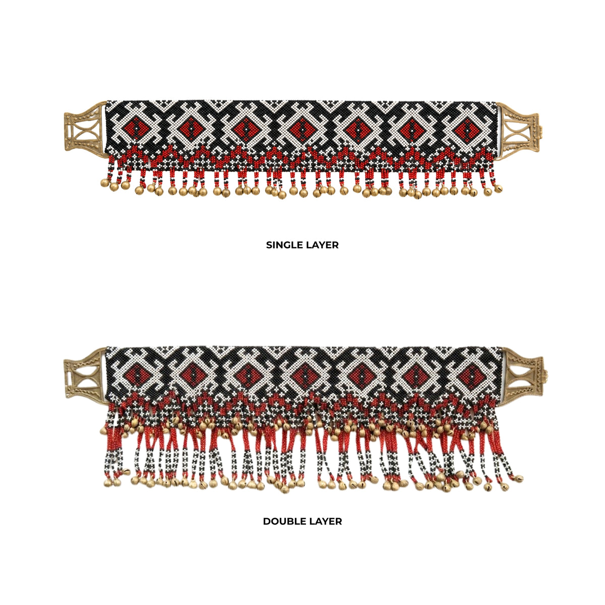 Hilet Lemimet: T’boli Beaded Belt with Brass Bells