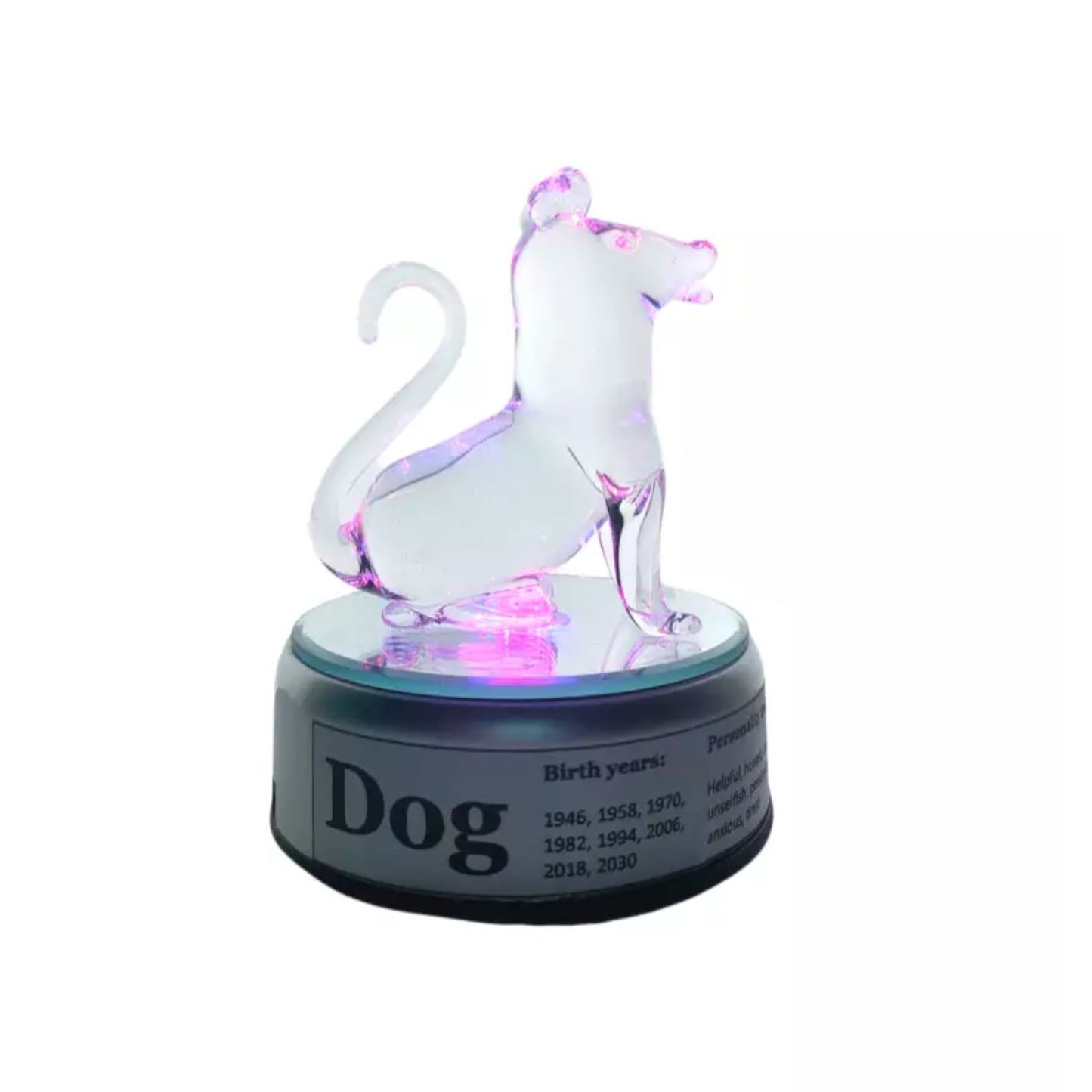 Chinese Zodiac Sign Animal Glass Figurine