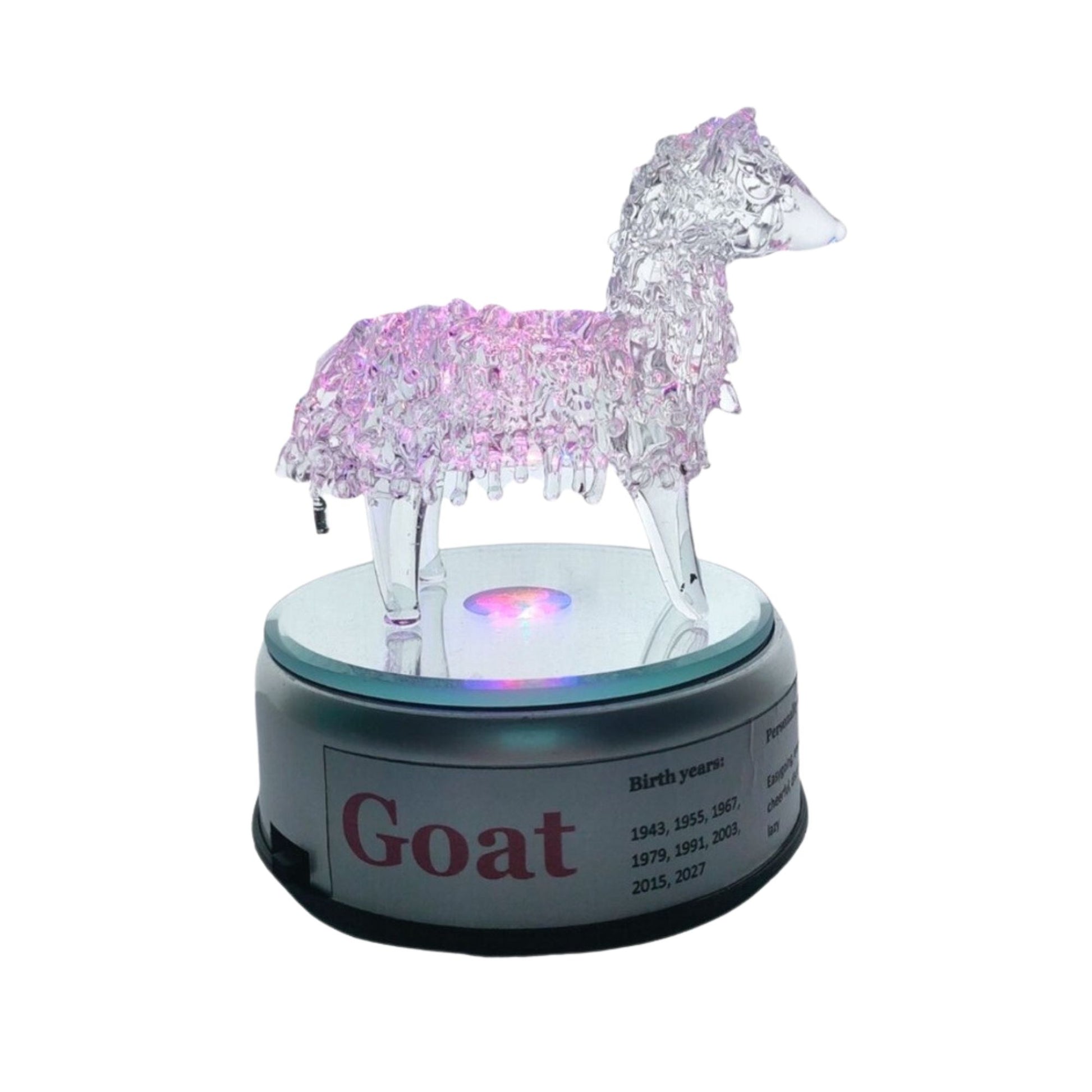 Chinese Zodiac Sign Animal Glass Figurine