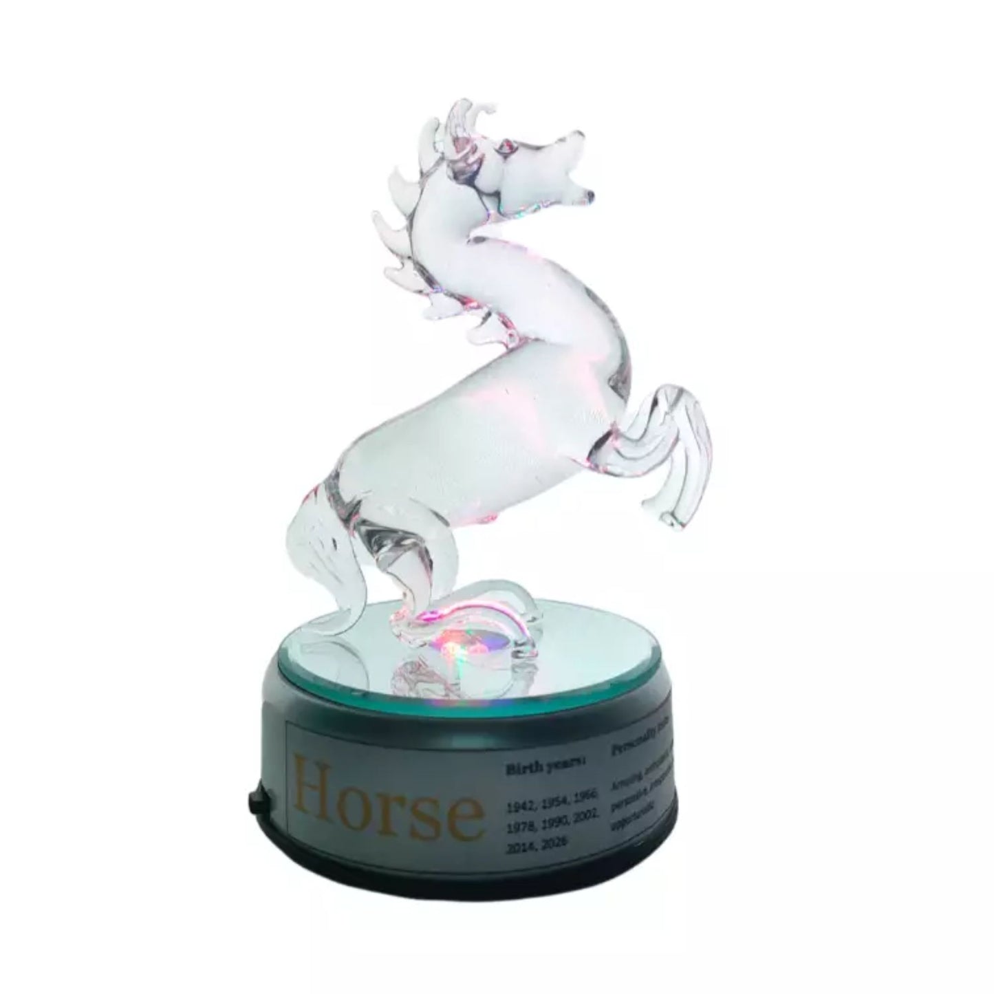 Chinese Zodiac Sign Animal Glass Figurine