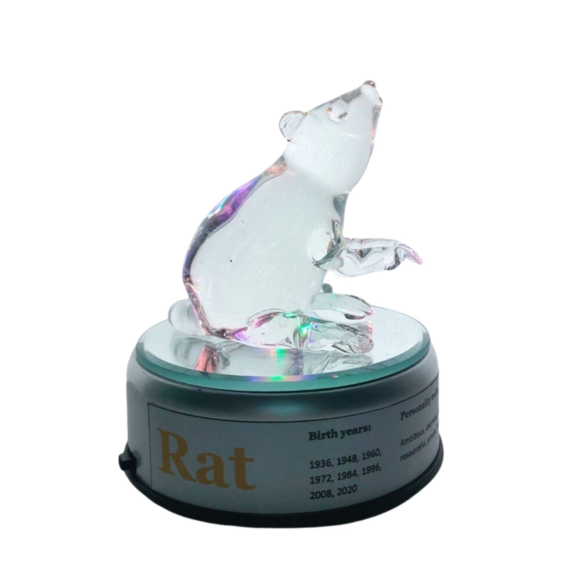 Chinese Zodiac Sign Animal Glass Figurine