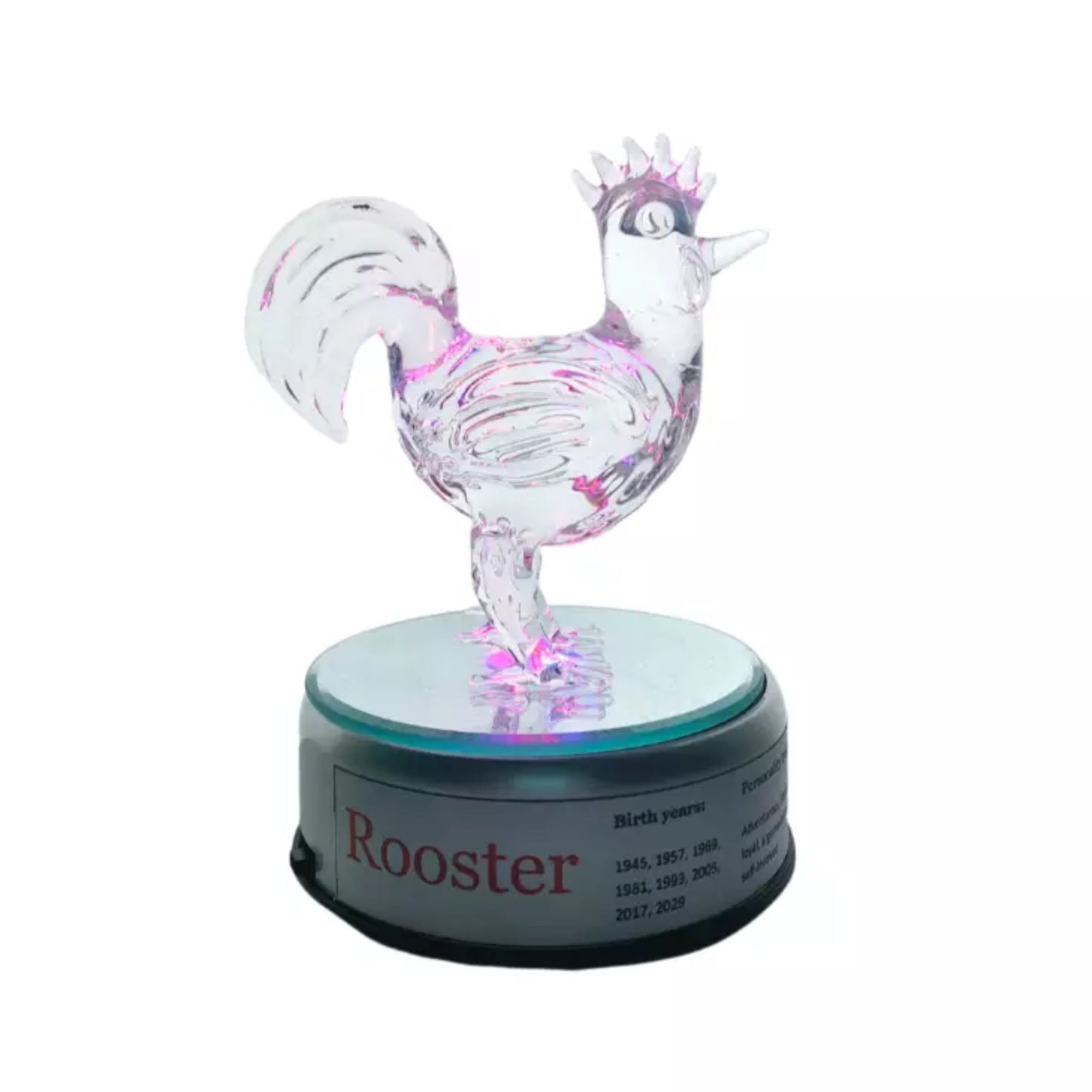 Chinese Zodiac Sign Animal Glass Figurine