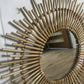 Ilokana Handicrafts 25" Rattan Sunburst Mirror