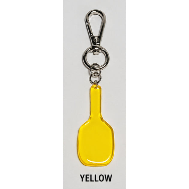 Glass Pickleball Paddle Keychain