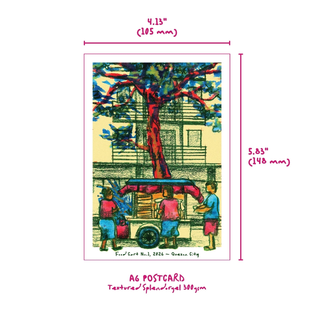 Food Cart No.1 - Sketch Postcard